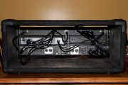 Rear of the box with patch cables (and nothing else) connected.