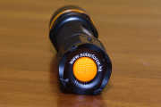 EDC Solarforce L2P. S8 tailcap, Lighthound 340-lumen single-mode drop-in. Orange boot and o-rings came from <a href='http://www.shiningbeam.com'>Shining Beam</a>.