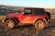 20190711, Dubois Scenic Overlook. 2009 Jeep Wrangler X.