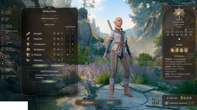 Custom
High Elf Cleric